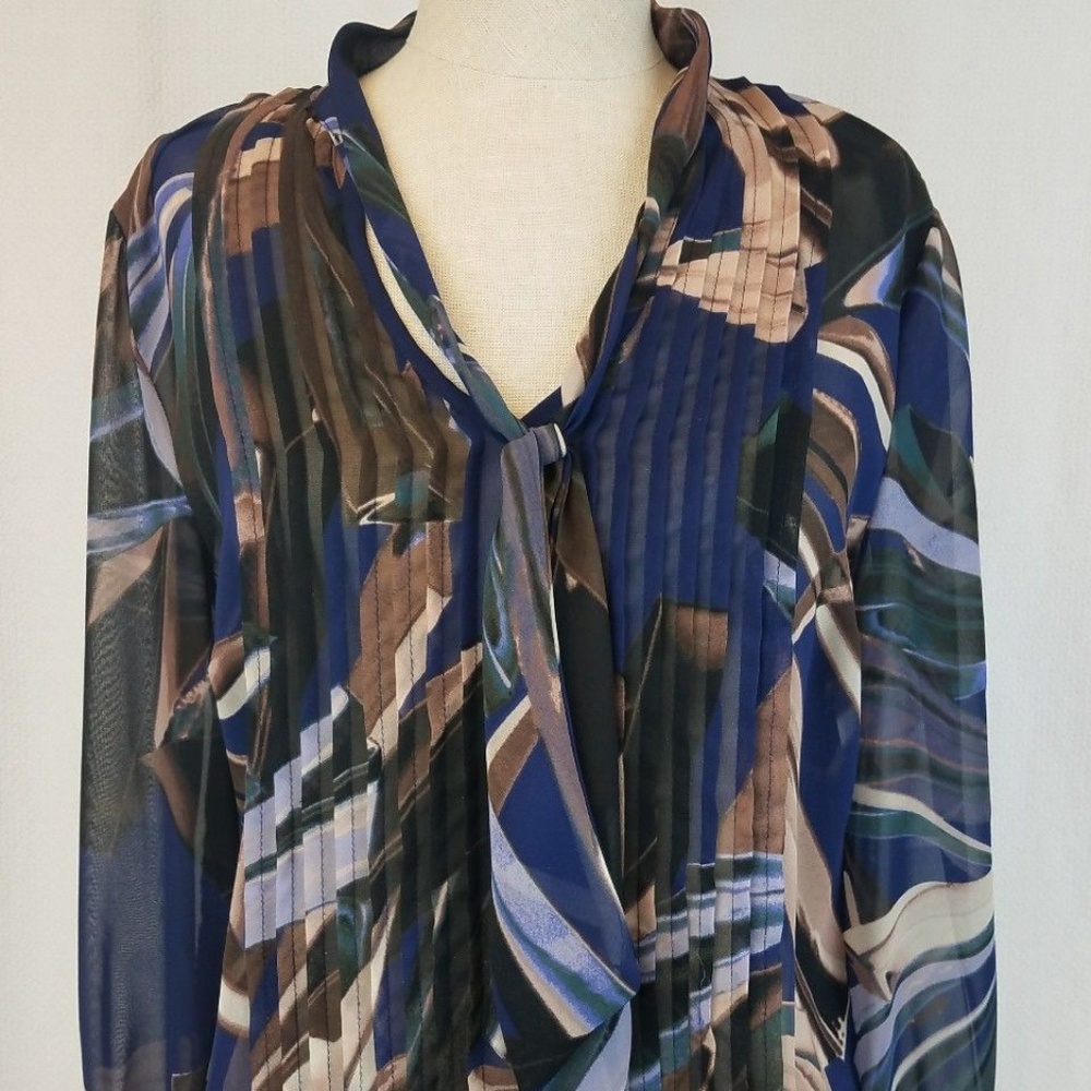 Jennifer Lopez Women's Blouse Sheer Long Sleeve